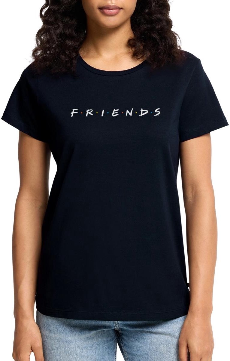 Friends Logo Wit Premium T Shirt Dames