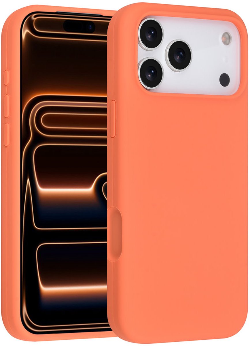 TUNIQ iPhone 17 Pro Max Backcover hoesje - Full Silicone - Oranje
