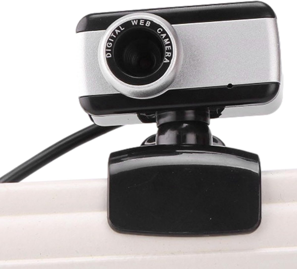 Webcam HD - Computer Camera - Online Vergaderen - 360 Graden Draaibaar - Compact Formaat - Zwart