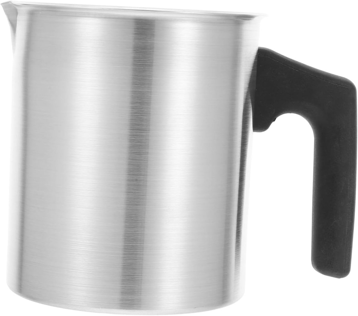 Wax Smeltkan - Knutsel Pot - Kaarsen Maken - Druppelvrije Schenktuit - 14.5 x 11.5 cm - Zilver