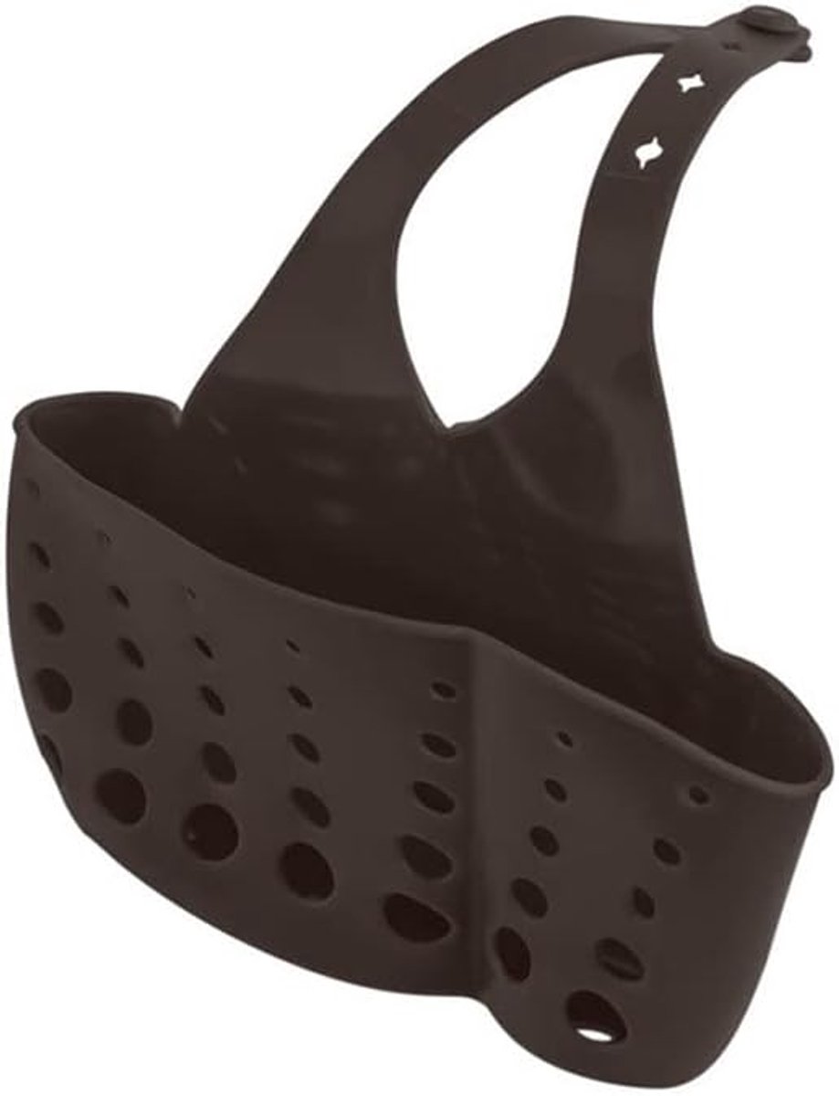 Aanrecht Organizer - Keuken Afvoer - Spons Houder - Ventilerend Ontwerp - 15 x 10 x 5 cm - Bruin