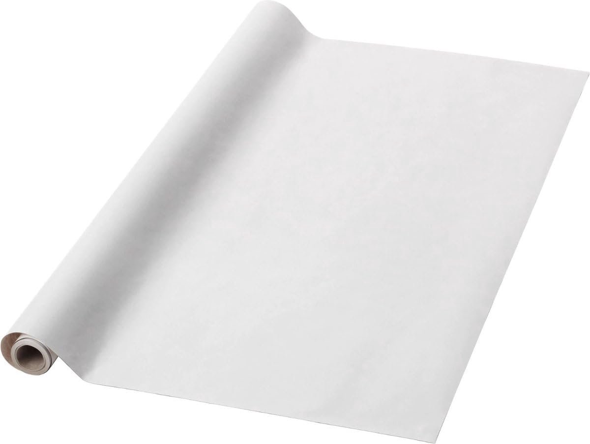 Kaftpapier Wit - Boek Bescherming - Boeken Kaften - Stevig Materiaal - 2 Rollen 500x70cm - Wit