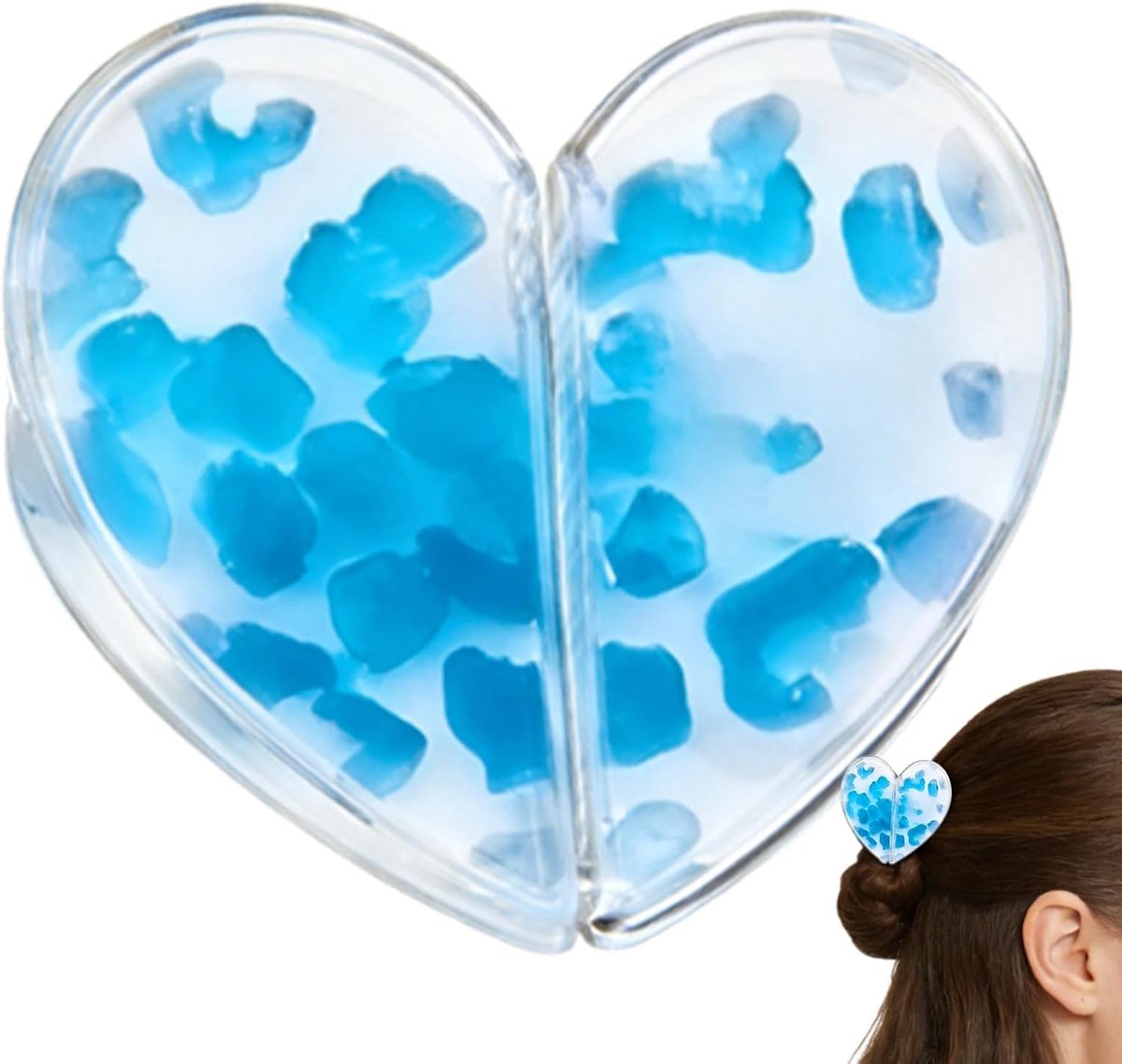 Magnetische Haar Clips - Magneetklem Hartvorm - Modieus Kapsel - Veilige Klem - 6 x 6 x 2 cm