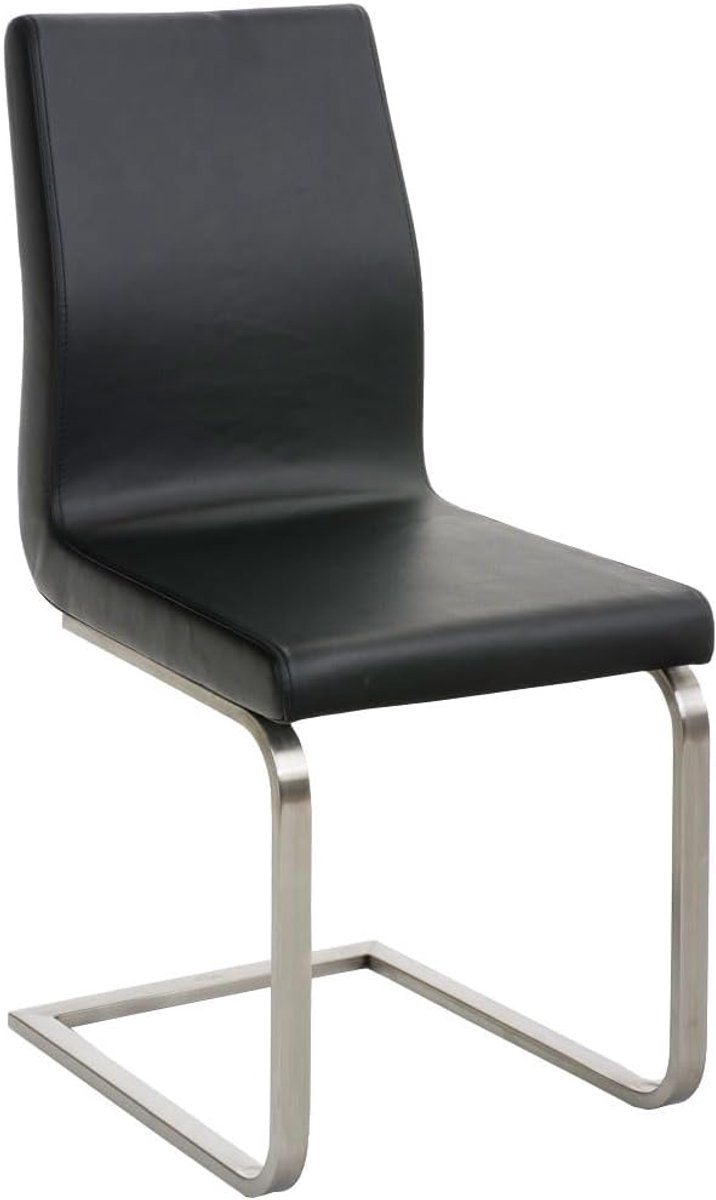 Eetkamerstoel Sledestoel - Moderne Stoel - Comfortabel Zitten - Roestvrij Staal Frame - 90