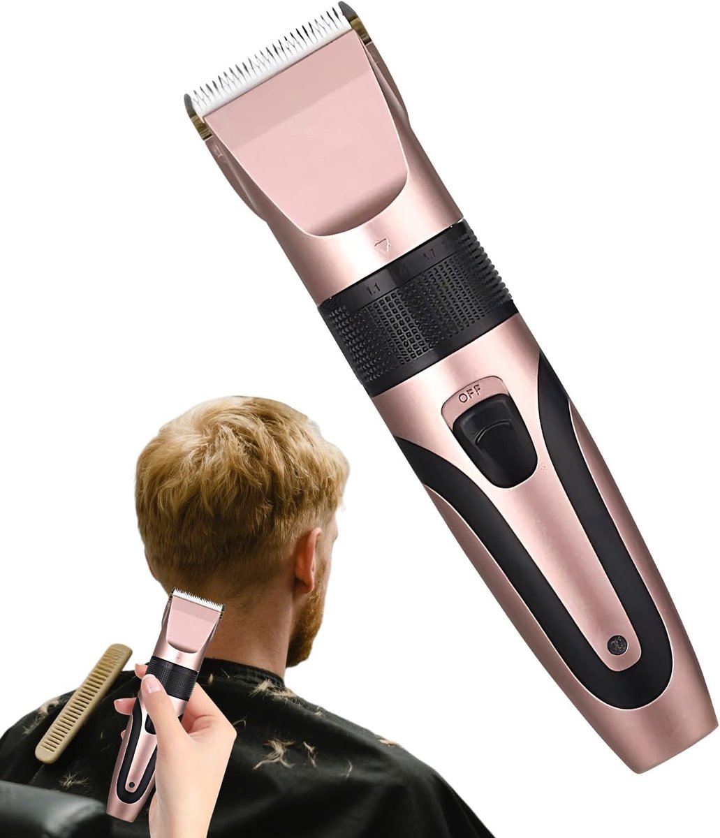 Elektrische Haarklipper - Draadloze Trimmer - Thuis Knippen - Keramische Snijkop - 19cm Lengte