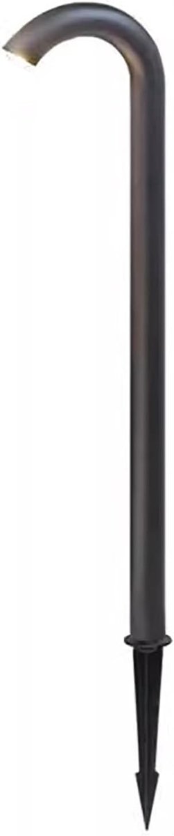 Buitenlantaarnpaal - Tuinverlichting Armatuur - Oprit Verlichten - Geïntegreerde Lichtbron - 80cm Hoog - Zwart