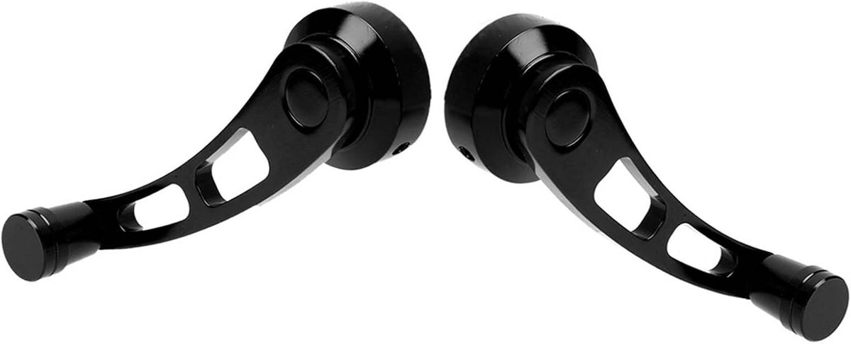 Raamkrukken Set - Raamslingers Auto - Interieur Upgraden - Premium Legering - 21x4 cm - Zwart