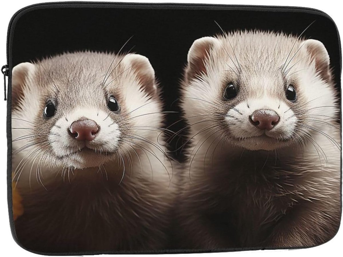 Laptop Sleeve - Computer Tas - Dagelijks Gebruik - Schokabsorberende Vulling - 13 Inch - Zwart