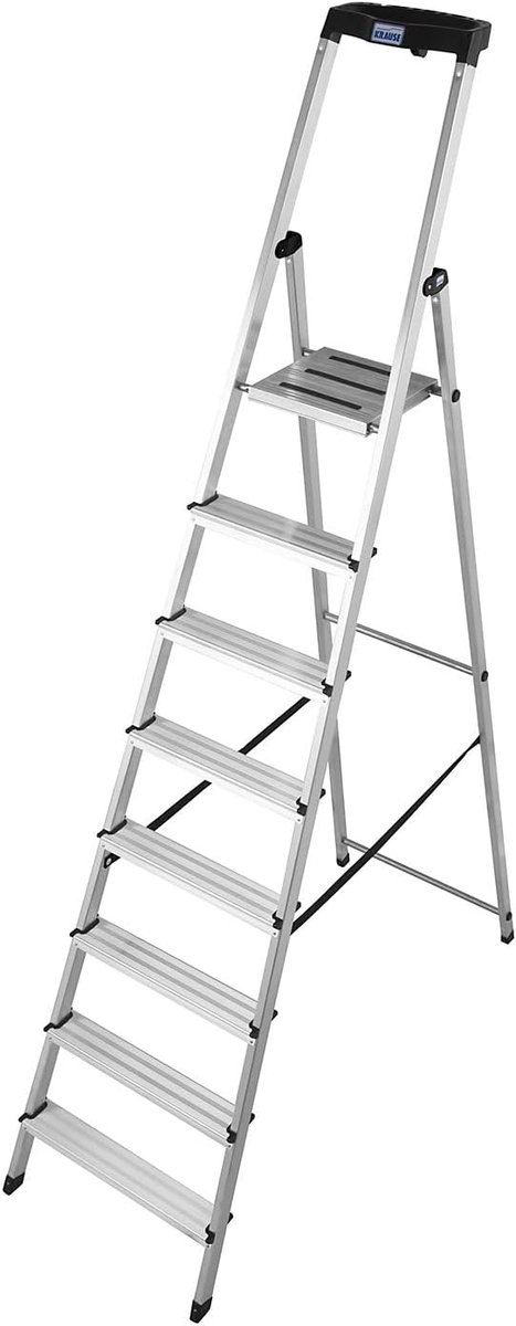 Staande Ladder - Huishoudtrap - Klus Klussen - Veilige Stabiliteit - 8 Treden
