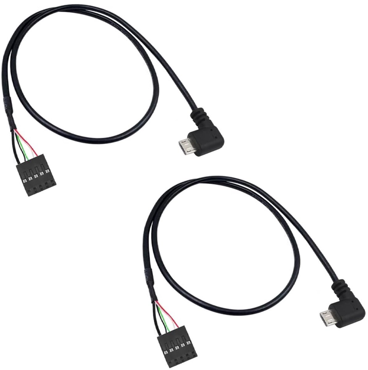 Adapterkabel Set - Micro USB Kabel - Elektronica Projecten - 2 Stuks 50cm - 9-pins Vrouwelijk