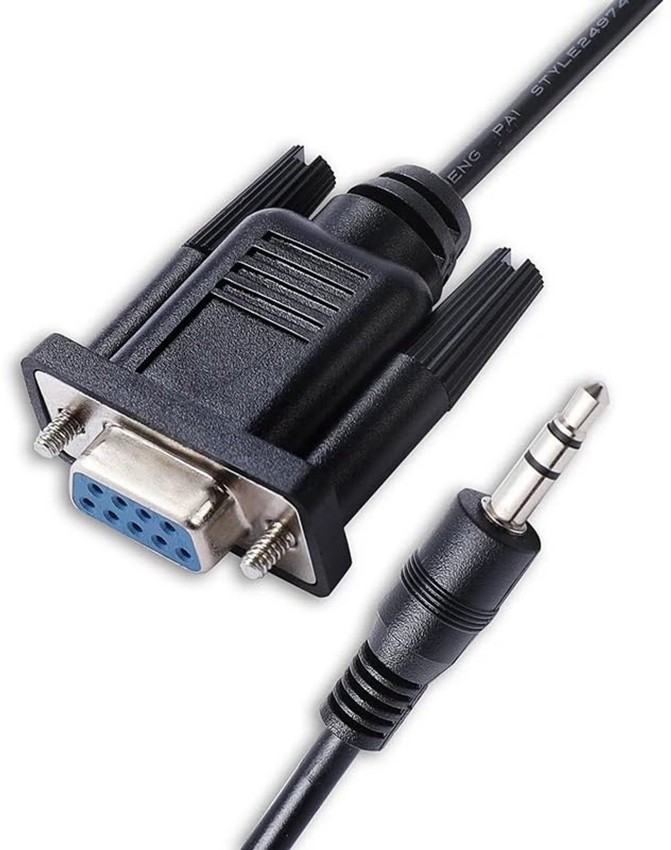 Audio Kabel - DB9 naar Jack - Ontvanger Aansluiten - Zuiver Koper - 2.98 Meter - Zwart