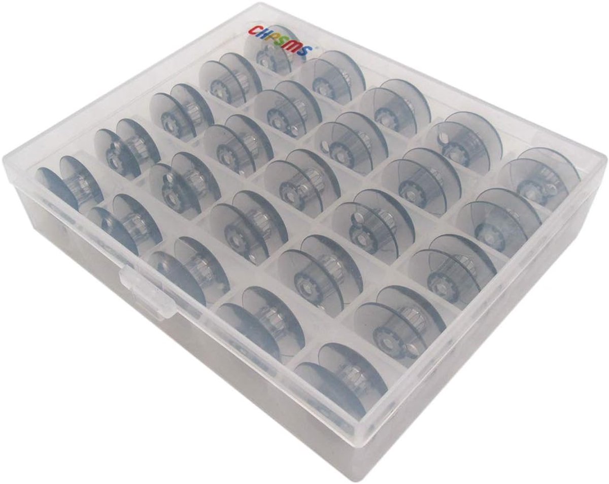 Naaimachine Klosjes - Spoelen Set - Naaiwerk Projecten - 25 Stuks Inclusief Doos - 90 Gram