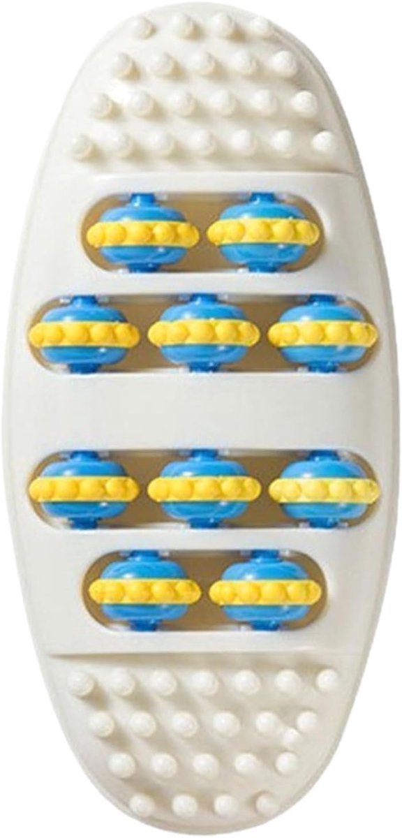 Voetroller - Voetmassage Roller - Stressverlichting - Biomimetische Structuur - 295 x 145 x 6 cm - Wit