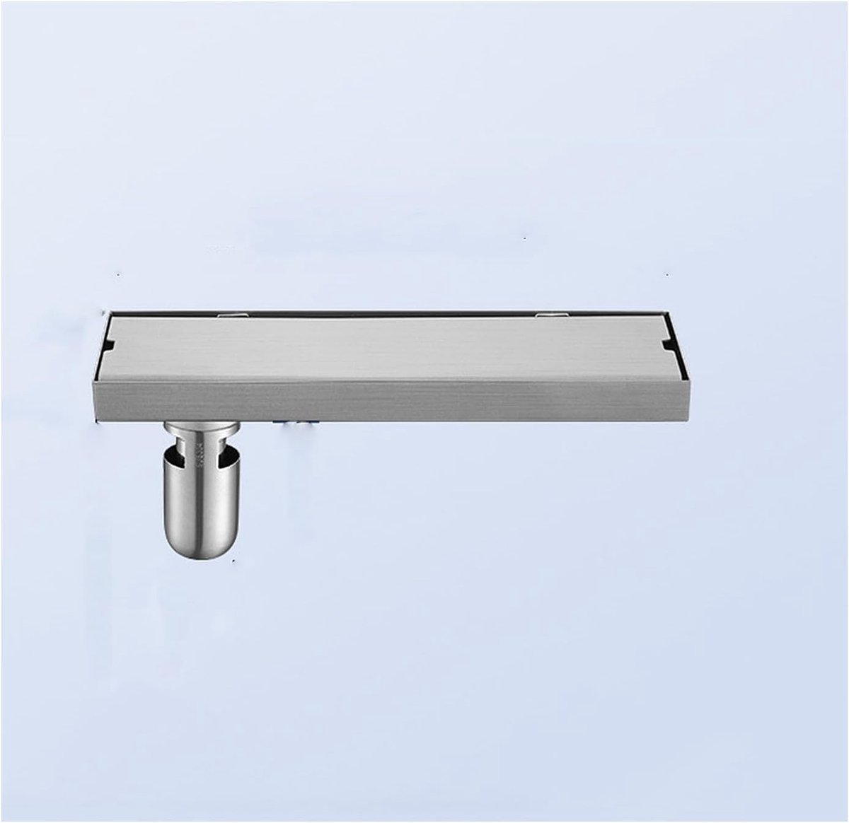 Lineaire Vloerafvoer - Douchegoot Rechthoekig - Snel Water Afvoeren - Met Haarzeef - 8 x 120 cm - Zilverkleurig