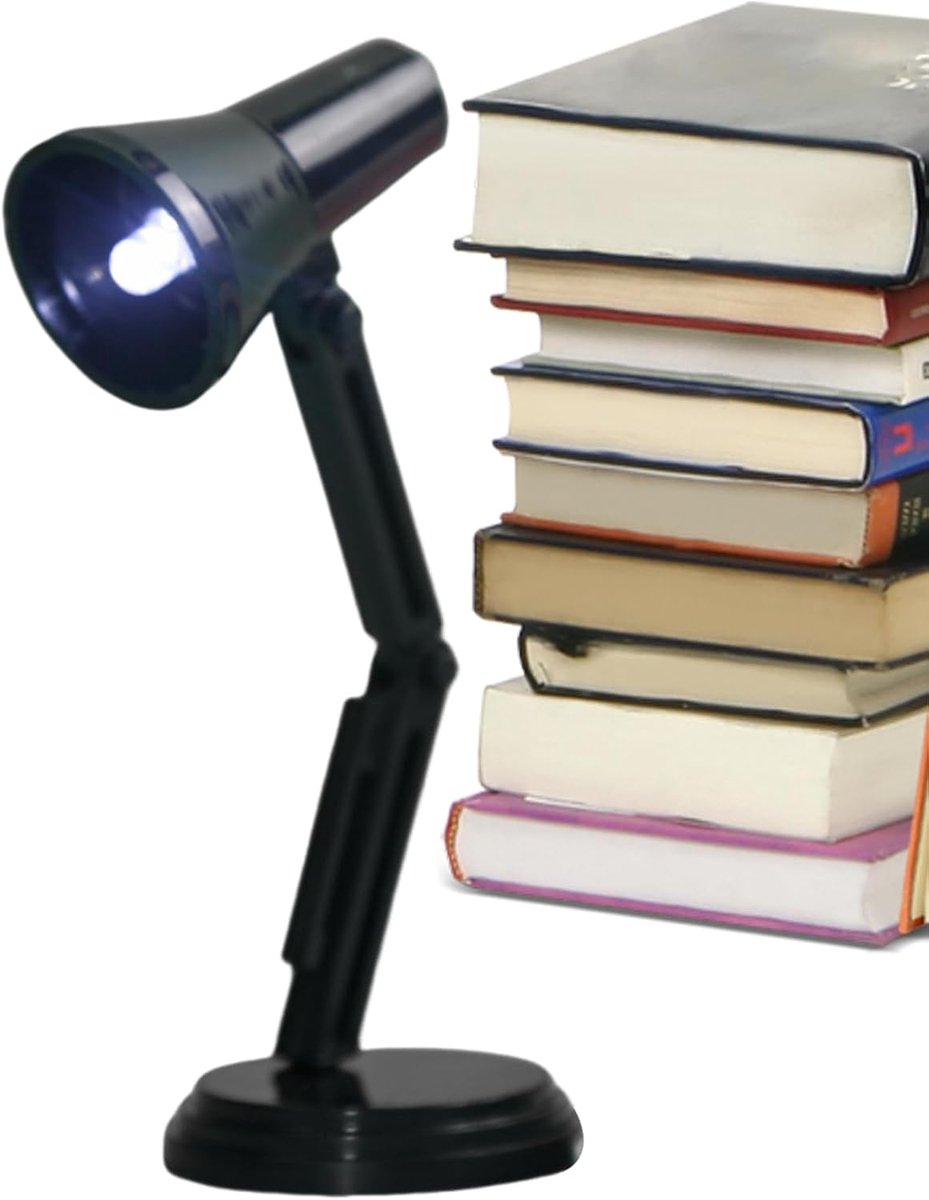 Draagbare Leeslamp - Opvouwbare LED Lamp - Nachtkastje Lezen - Niet-Verblindend Licht - 11x4cm Compact - Zwart — cadeau in Gadgets - foto 5