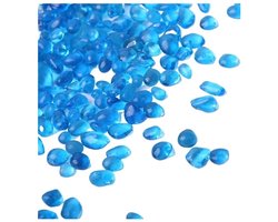 Aquarium Decoratie - Zand Bodem - Vis Tank - Natuurlijke Uitstraling - 250 Gram - Blauw