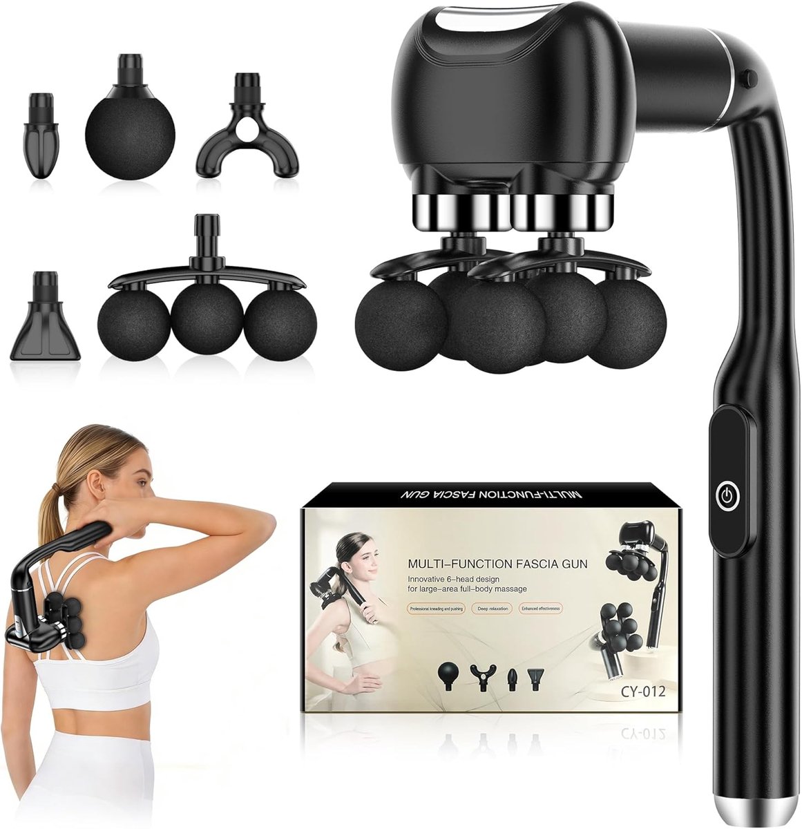Massagepistool - Spierontspanning - Herstel na sport - Zes intensiteitsniveaus - 20x15x25cm