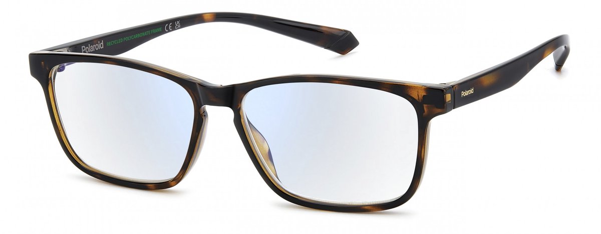Polaroid PLD 0038/R/BB Havana 55/14/155 UNISEX + 2.5 Leesbril