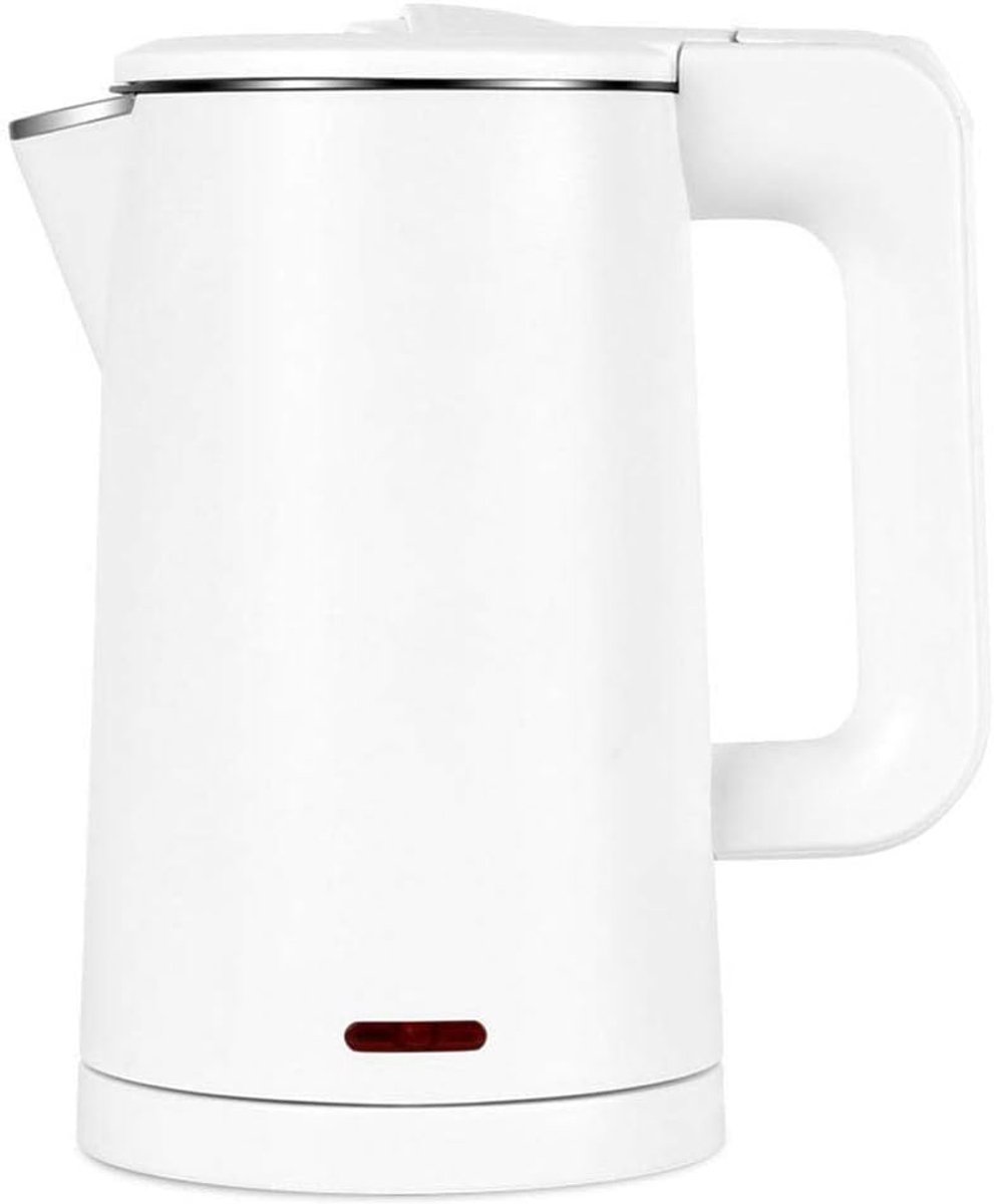 Roestvrijstalen waterkoker - Snelle waterkoker - Koffie en thee - Automatische uitschakeling - 08 liter capaciteit - Wit