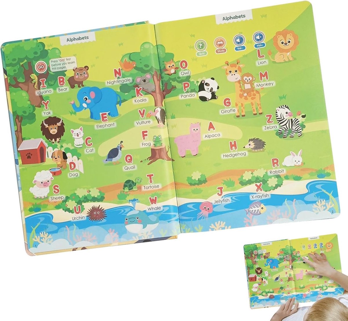 Peuter Speelboek - Interactief Leerboek - Taalontwikkeling - 260 Woorden 14 Thema's - 20.5 x 2 x 0.1 cm