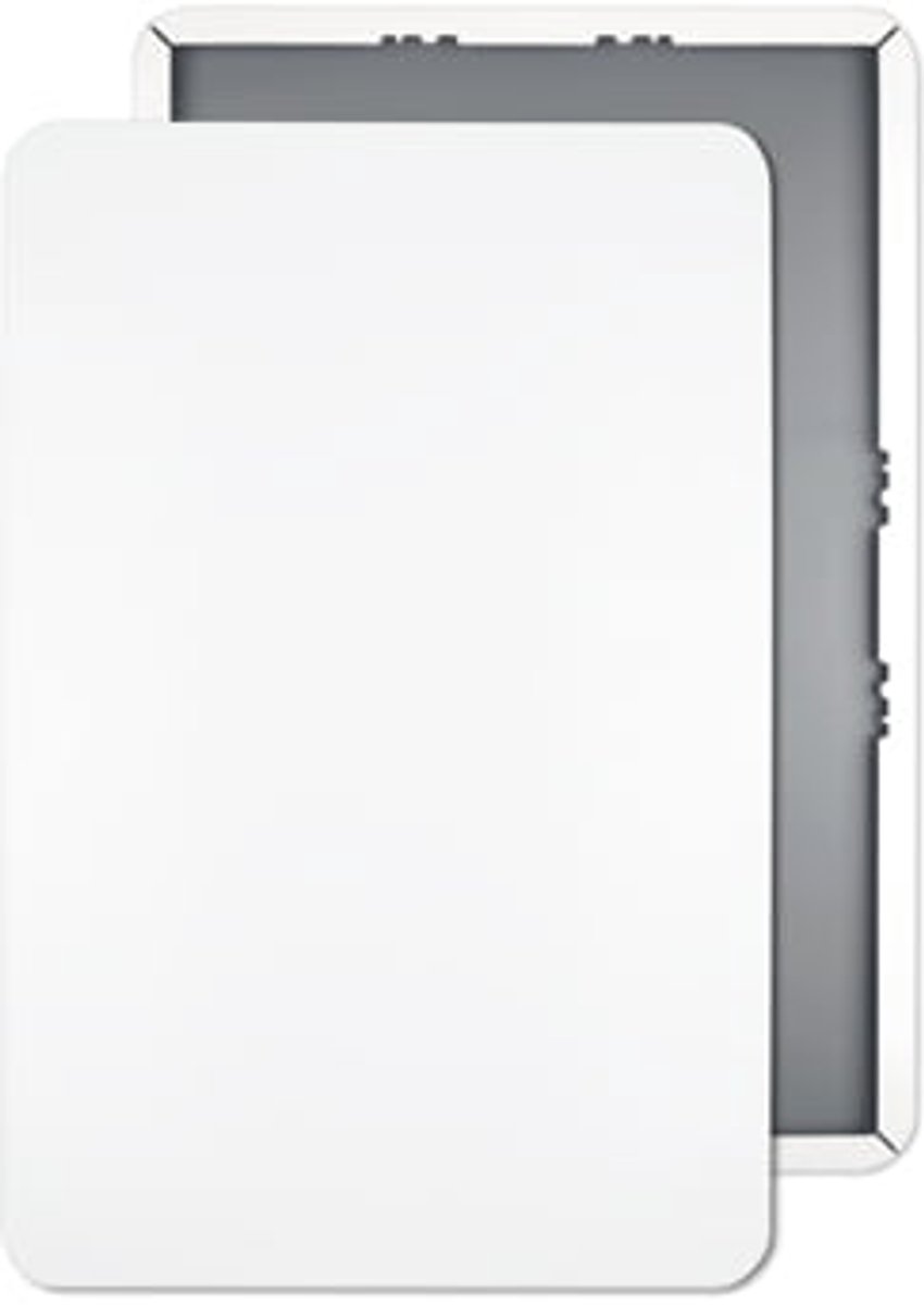 Parkeerbord 45x30 cm - blanco