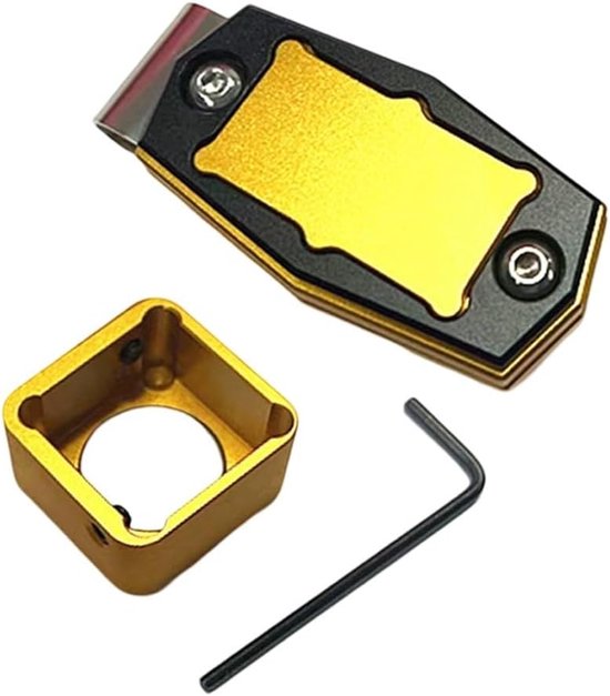 Biljartkrijt Houder - Poolkeu Accessoire - Beschermt Krijt - Met Riemclip - 7x3x1 cm - Paars — afbeelding 4