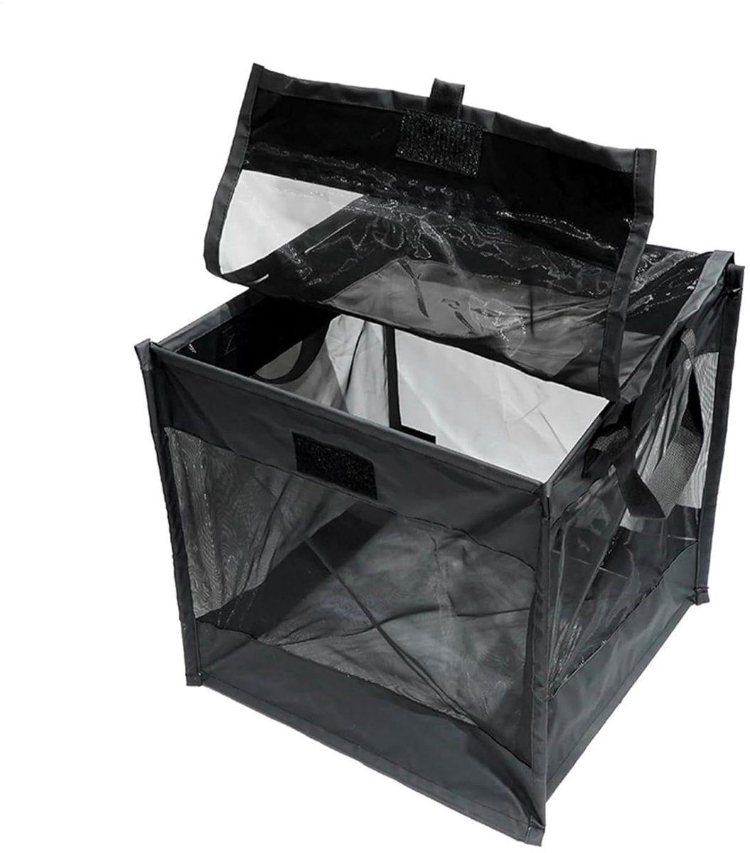 Afvalbak Buiten - Afvalcontainer Terras - Opvouwbaar Kamperen - Grote Capaciteit 125L - 50x50 cm
