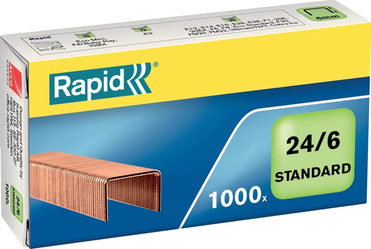 Nietjes - Bevestigingsmateriaal - Papier Werk - Koperkleurig - 24/6