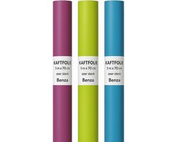 XL Kaftfolie - Boek Bescherming - Boeken Personaliseren - Zeer Sterk PVC-vrij - 3 Rollen 5m x 70cm