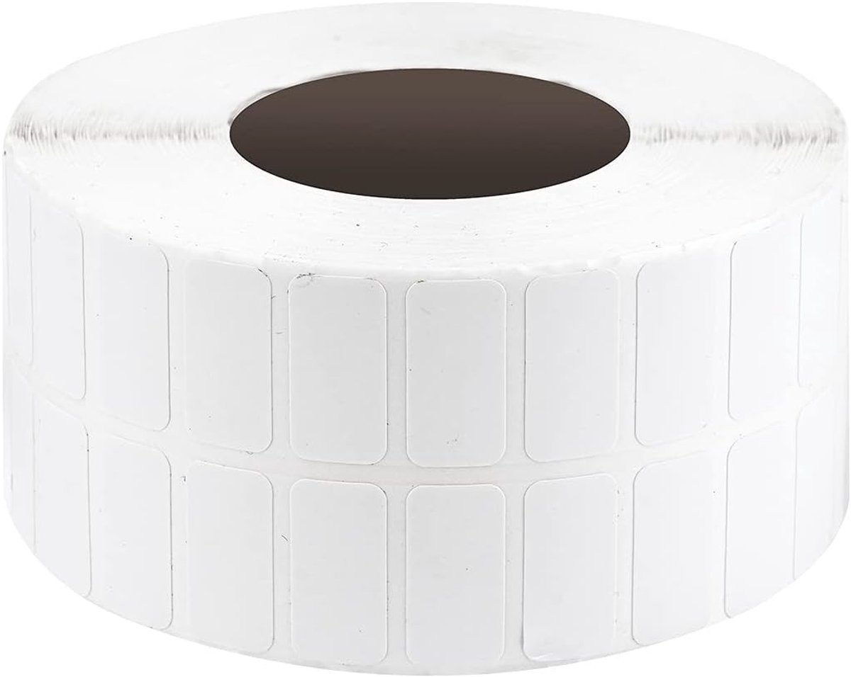 Diamant Schilderij Stickers - Opslag Labels - Kralen Sorteren - 6500 Stuks - Rechthoekig - Wit