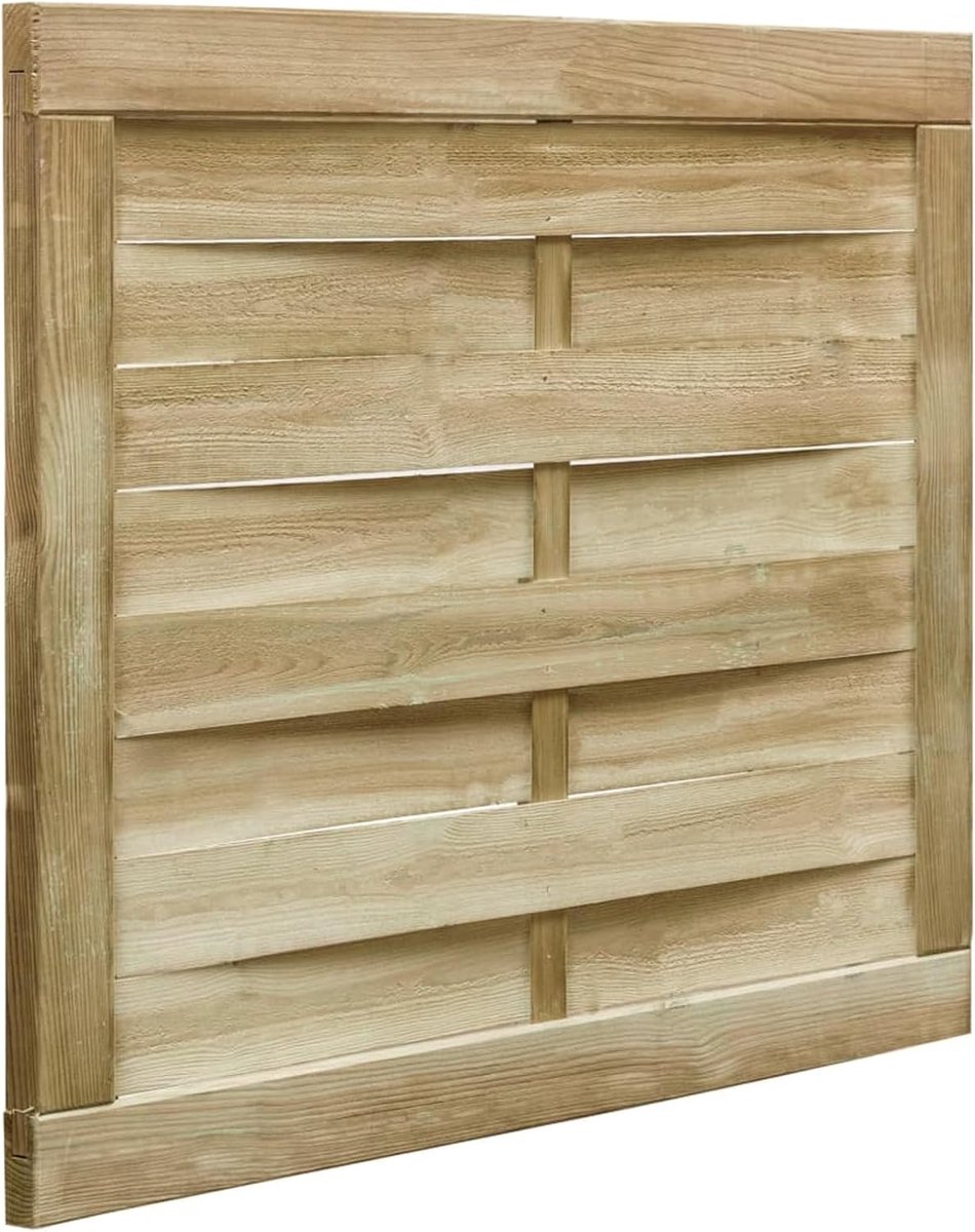 Houten Tuinpoort - Houtenhek - Tuin Afsluiten - Geïmpregneerd Hout - 100 x 75 cm - Groen