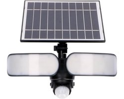 LED's Light MaxPower Solar LED Schijnwerper met sensor - Draadloos - IP65 - Zwart