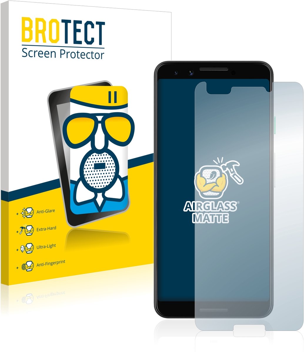 BROTECT - Screenprotector voor Google Pixel 3 - Folie Beschermfolie Beschermglas matte