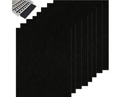 8 stuks koolstoffilter, 4,5 x 6,5 inch (ongeveer 11,4 x 16,5 cm) actieve kool vervangingsgeurfilter, geschikt voor Pureness F6 Zeloite luchtfilter