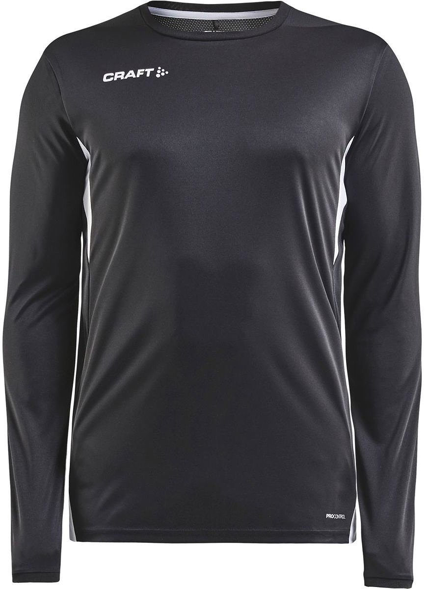 Craft Pro Control Impact Voetbalshirt Lange Mouw Heren - Zwart | Maat: XS