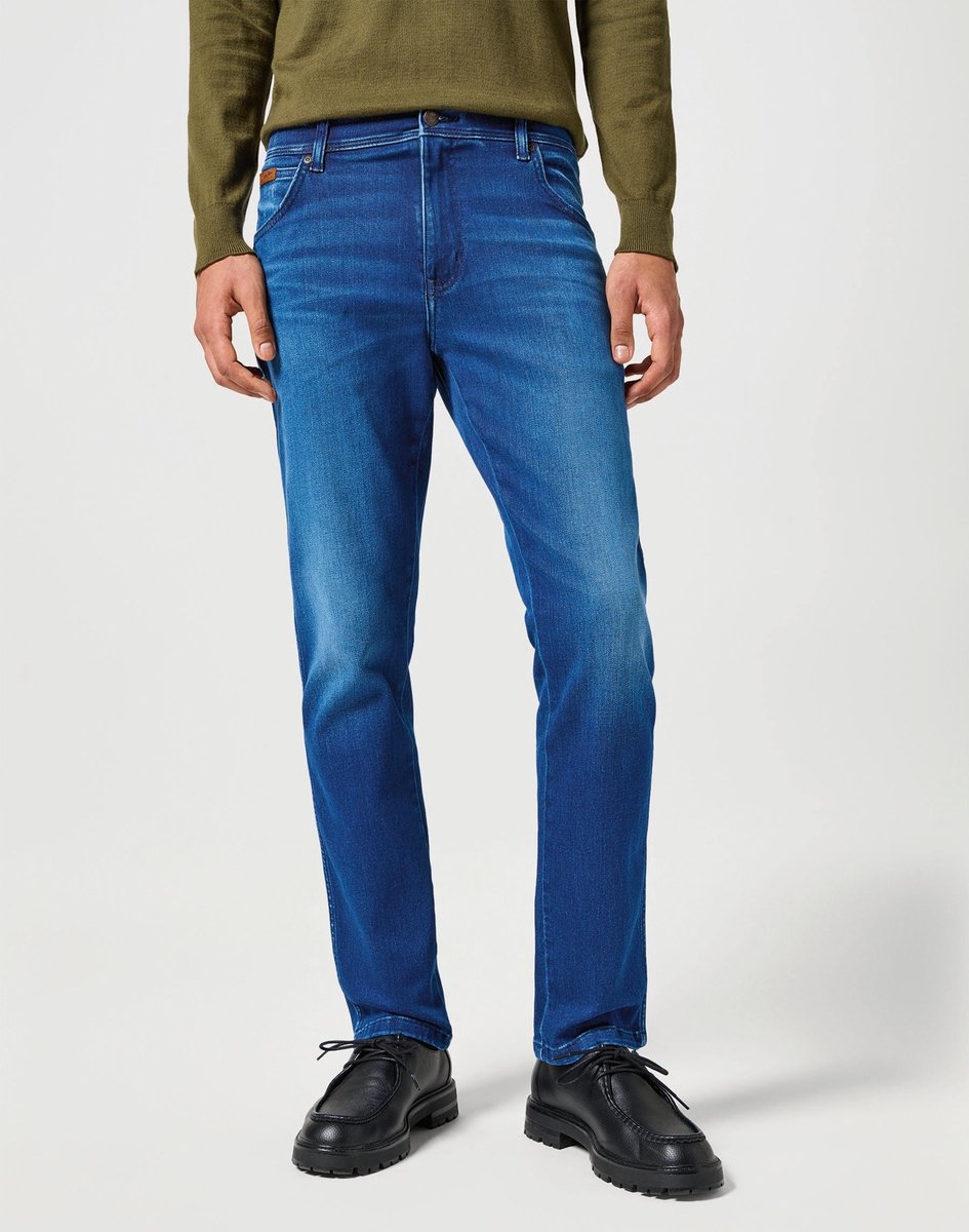 Wrangler TEXAS SLIM JAM W36 X L30 Blauw