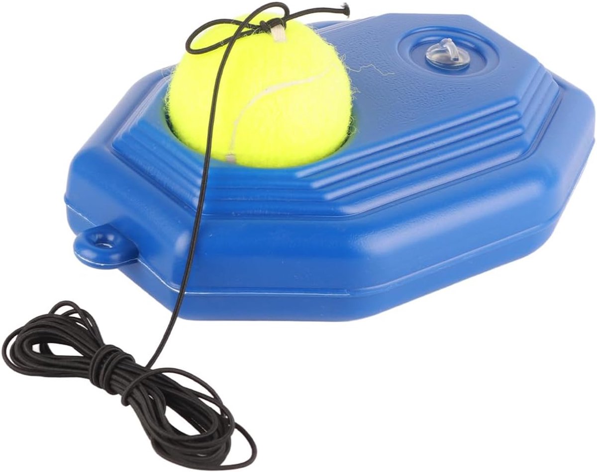 Tennistrainer Bal - Rebound Trainer - Enkele Oefening - Basis Vulbaar - 6.3cm Bal - Blauw