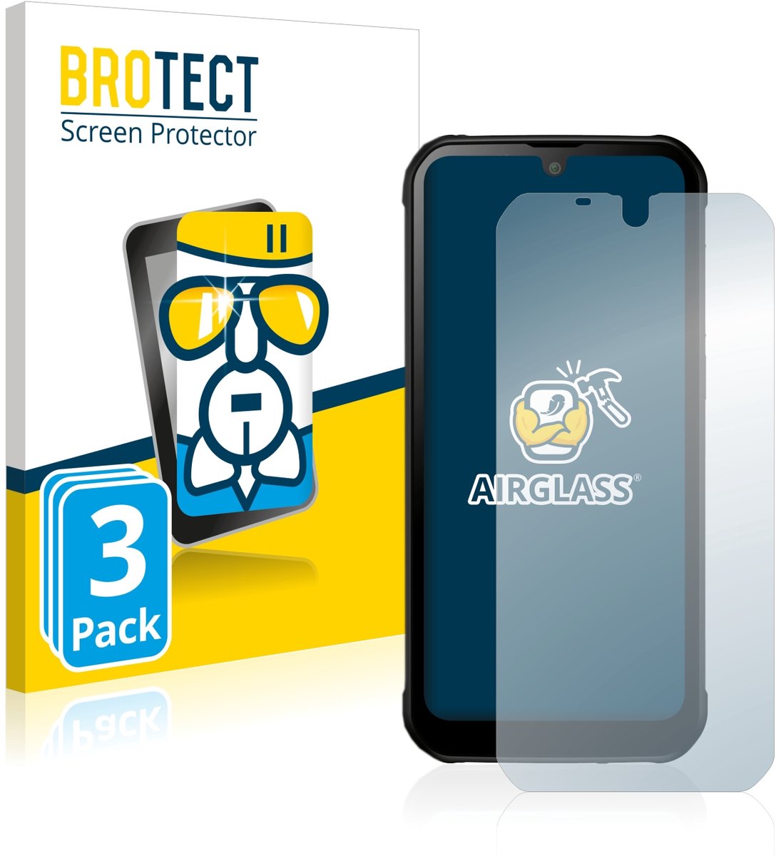 Screenprotector 3 Stuks voor Gigaset GX290 plus Beschermglas transparant