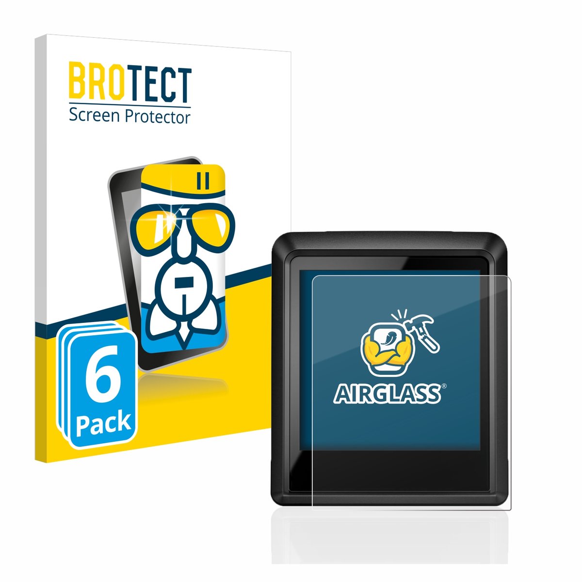 Screenprotector 6 Stuks voor Bosch Intuvia 100 Beschermglas transparant