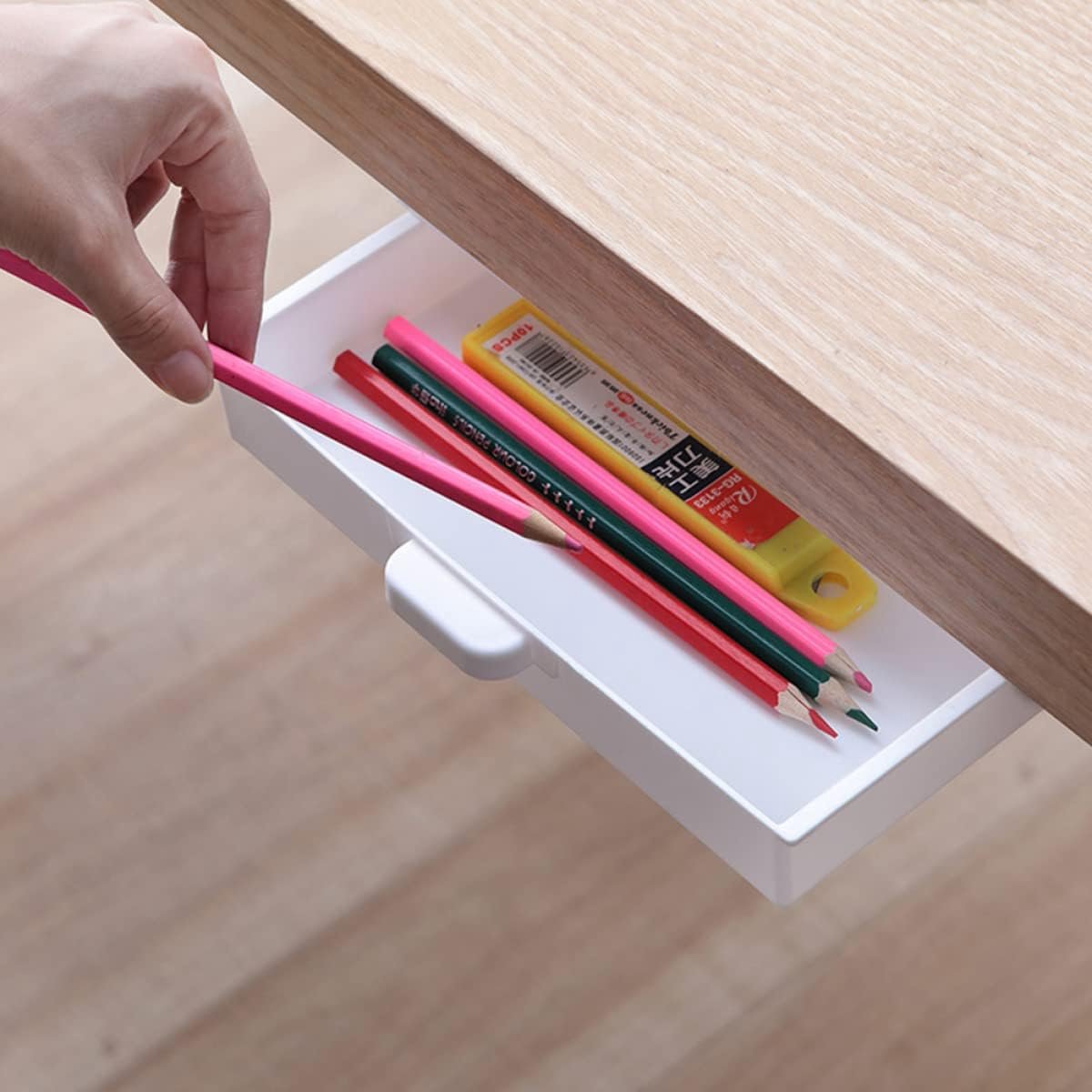 Bureau Opberger - Lade Organizer - Bureau Netjes - Zelfklevend - 23.5 cm - Wit of Zilver