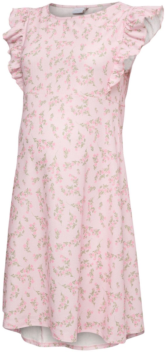 Mamalicious Mama Licious Jurk MLEVELINE Zwangerschapsjurk Pink Marshmallow 1