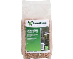 Famiflora Pinda's voor Buitenvogels - 1kg - Eiwitrijk vogelvoer - Premium kwaliteit pinda's - Rijk aan eiwitten en vetten - Trekt spechten en mezen aan
