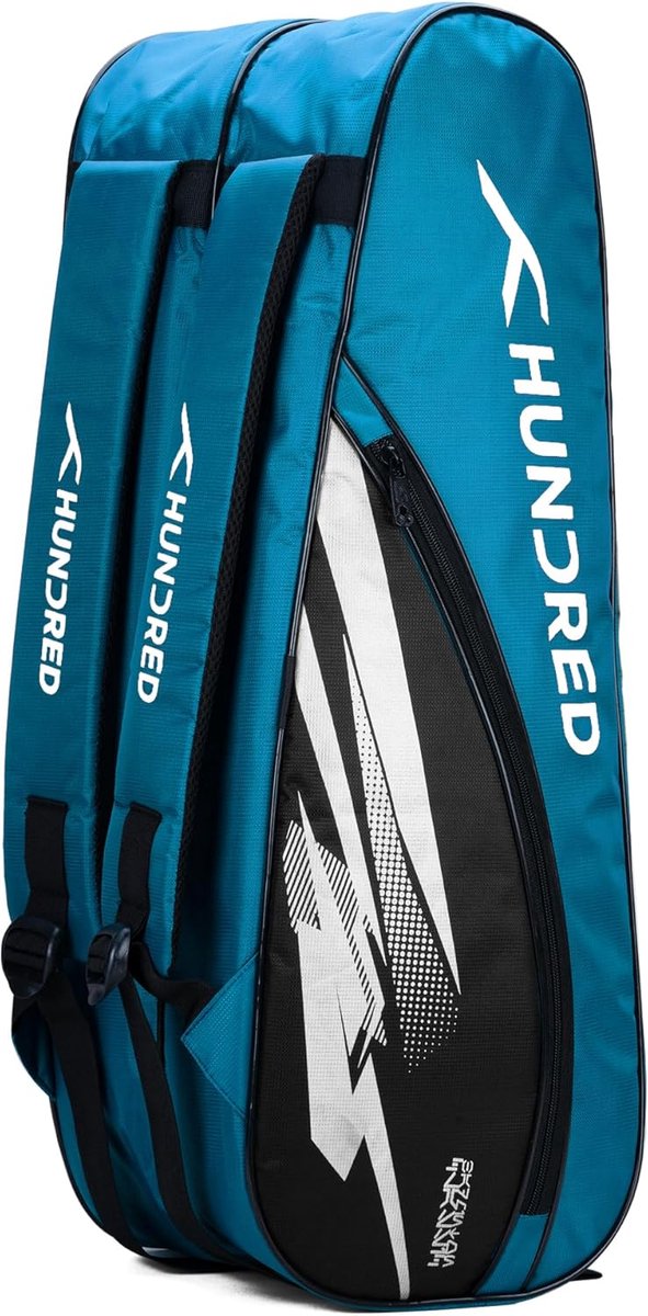 Sporttas - Kitbag Badminton - Sportactiviteiten - Dubbele Rits - 75x25x25cm - Blauw Zwart