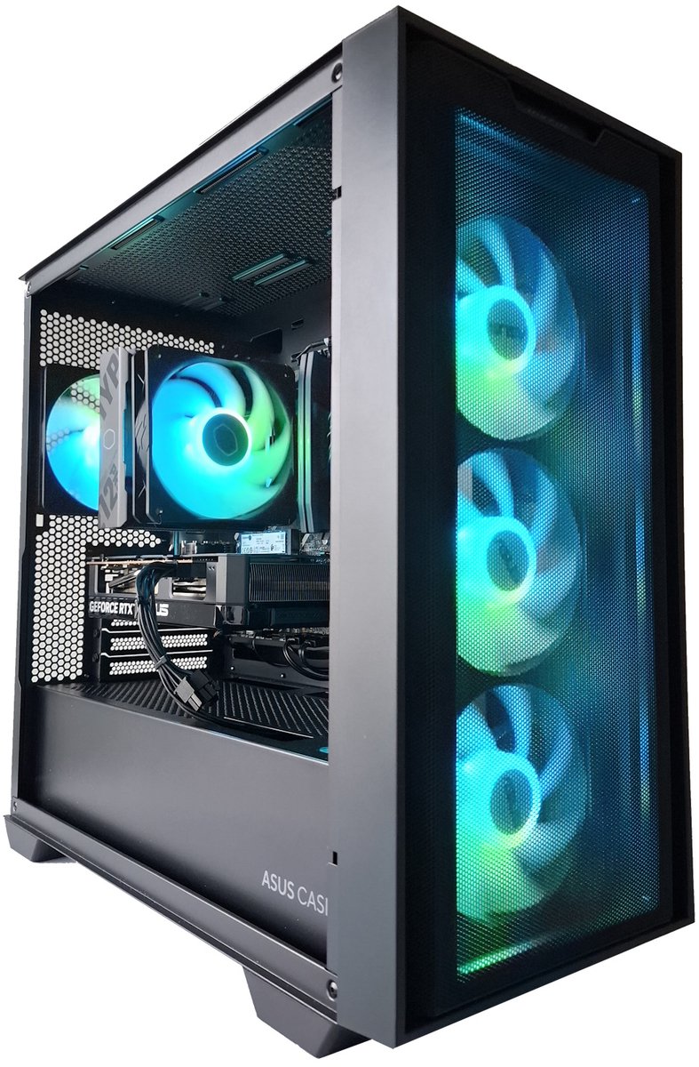 Azerty Gaming Essential Blackwell Powered by ASUS - Ryzen 5 7500F - ASUS GeForce RTX 5060 - 16 GB DDR5 - 1 TB Kingston ssd