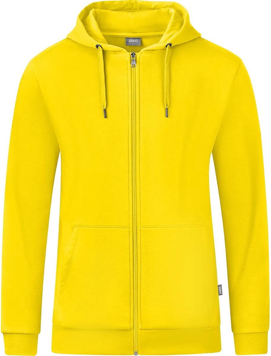 Jako Organic Jas Met Kap Heren - Citroen | Maat: 3XL