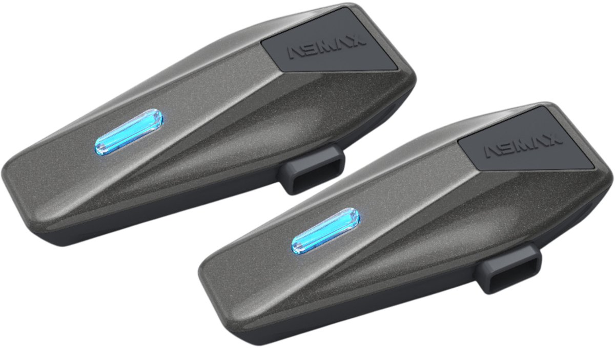 ASMAX S2 Bluetooth Communicatiesysteem Duo Pack - Bluetooth Intercom