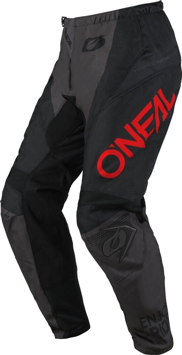 O'NEAL Element Racewear Zwart Grijs Rood Motocross Broek - Broek