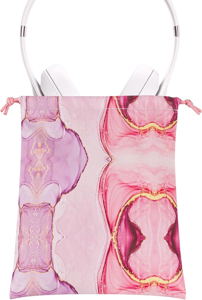 Hoofdtelefoon Beschermhoes - Draagbare Hoofdtelefoon Tas - Veilige Opslag - Zachte Binnenvoering PU - 23.5 x 20 x 0.5 cm