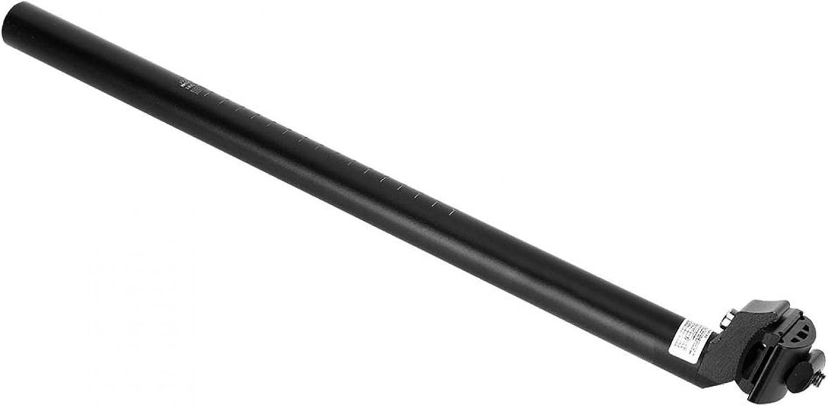 Fiets Zadelpen - Zadelhouder Onderdeel - Comfortabel Fietsen - Verstelbaar Aluminium - 27.2 x 450mm - Zwart