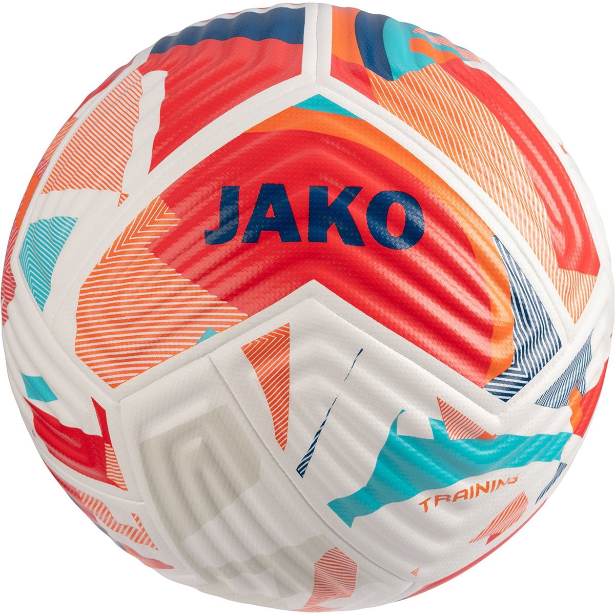 Jako Flow Trainingsbal - Wit / Fluorood / Navy | Maat: 4